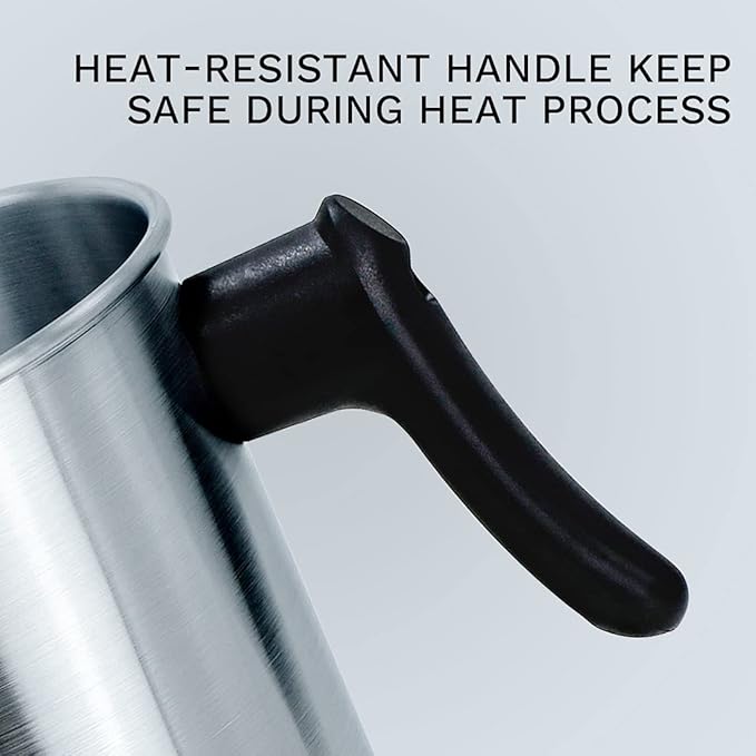 AGLARY Candle Making Pouring Pot, Double Boiler Aluminum Candle Wax Melting Pitcher,Holds for 4 Pounds Wax,with Heat-Resistant Handle and Dripless Pouring Spout,Wax melt containers,3L…