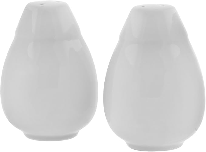 10 Strawberry Street Royal White Salt & Pepper Shakers Set, White