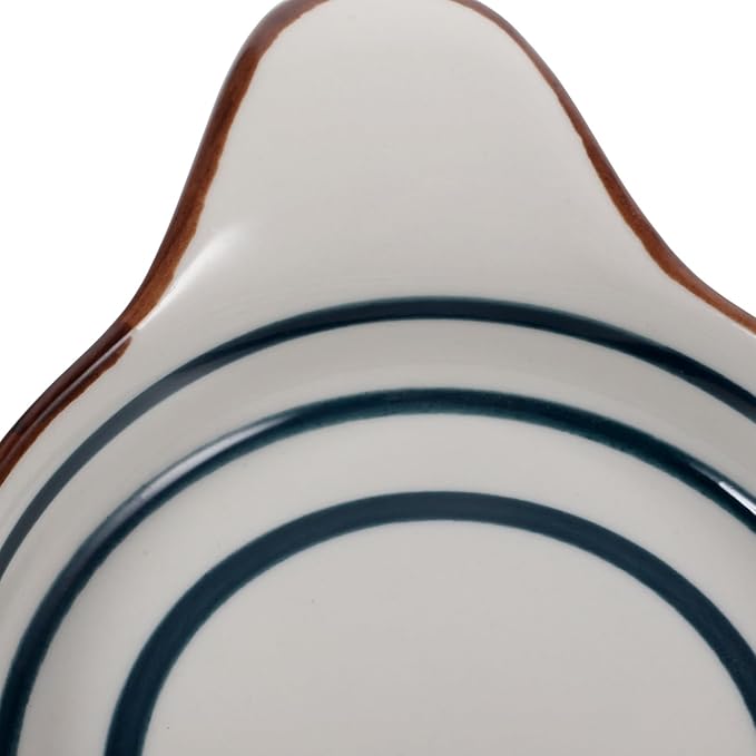 Ceramic Dipping Sauce Dish Handle Reusable Appetizer Plate for Snacks Condiments Desserts for Family Gatherings Picnics Outdoor Bbqs