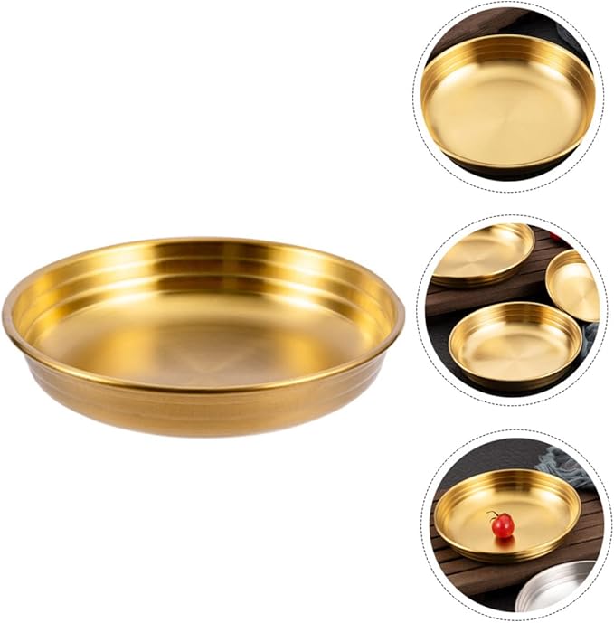 Korean Style Ribbed Sauce Dish Food Sauce Plate for Mustard and Dipping Appetizer Plate for Home Kitchen Restaurants and Catering Use