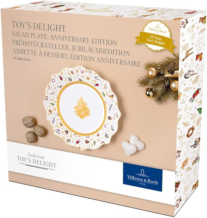 Villeroy & Boch Delight Anniversary Edition Breakfast Plate, 24cm, White