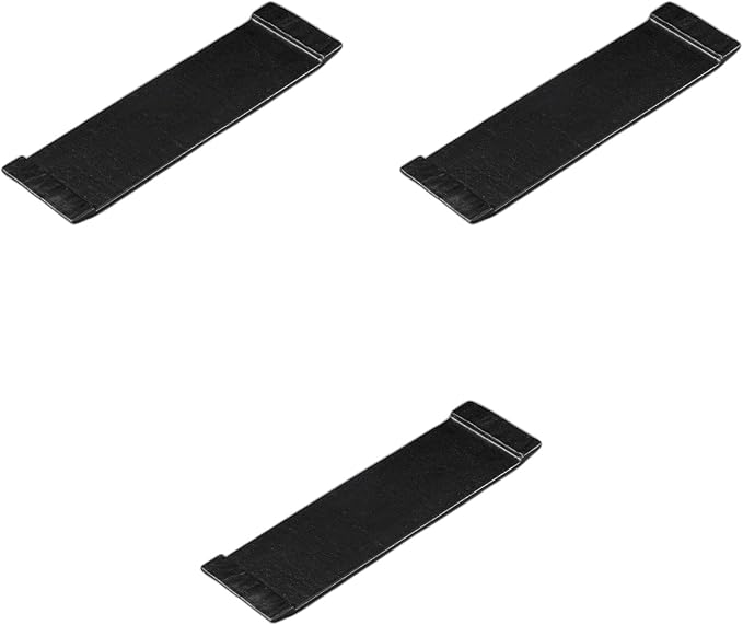 Setomonohonpo Set of 3 Black Matte Serving Plates with Ears, 10.4 x 2.8 x 0.4 inches (26.4 x 7.2 x 1.1 cm) | Appetizer Plates Porcelain