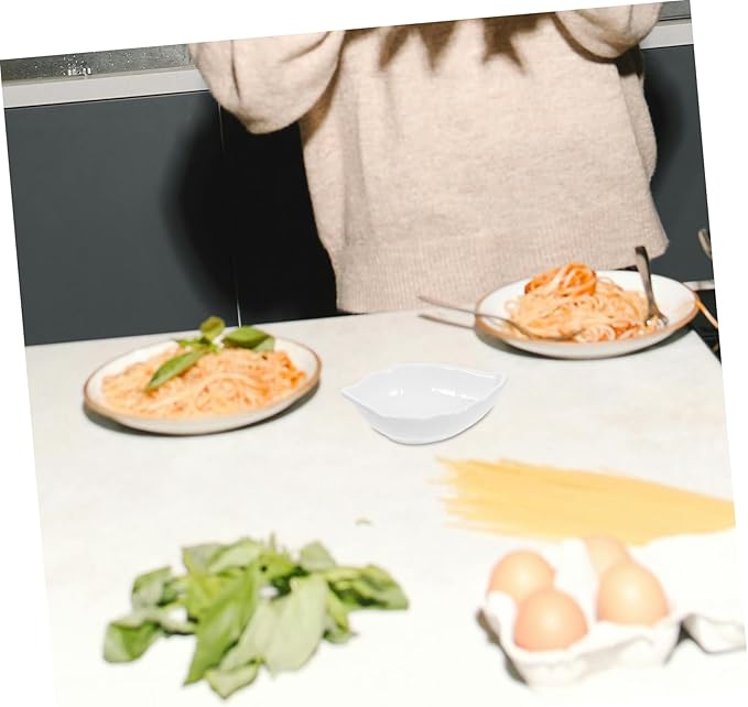 Square Ceramic Dipping Bowls Set of 4 Multi-Purpose Soy Sauce Appetizer Plates for Sushi Ketchup Olive Oil and Seasoning