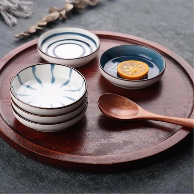 Sauce Dish Ceramic Sauce Dish Sauce Dipping Bowls Appetizer Plates Side Dishes Serving Dish, Seasoning Dishes Snack Plate