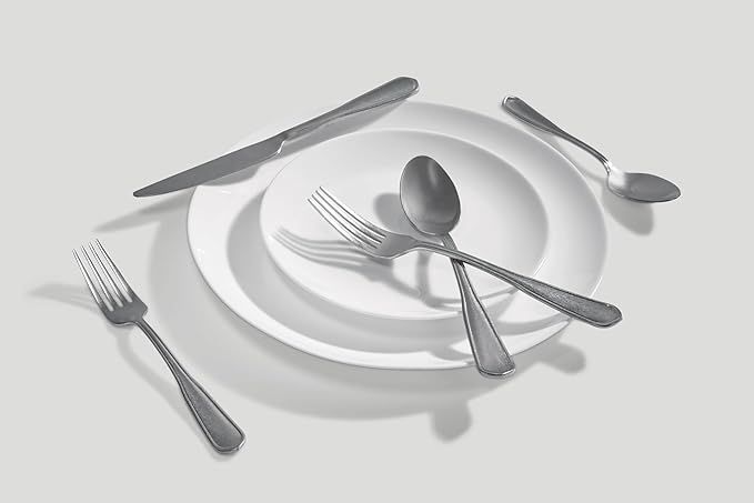 Cambridge 287820OPC12 Hailee Tumbled 20-Piece Flatware Set