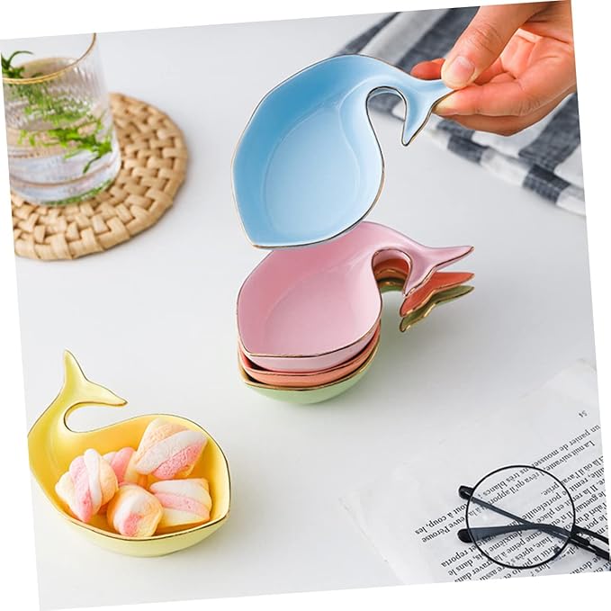 Cabilock 3pcs Seasoning Dishes for Kitchen Condiments Sauce Plates for Dipping Spice Storage and Appetizers Bright Colors Safe for Boys and Girls Random Colors