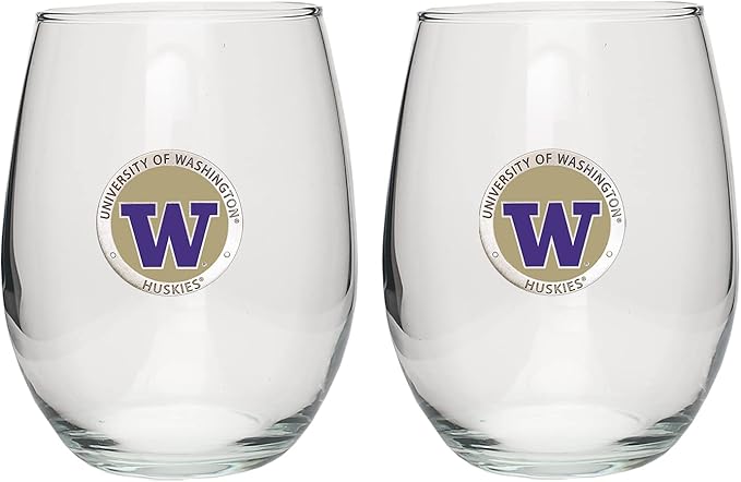 Heritage Pewter Washington Stemless Glass Goblets β Set of 2 | 15 OZ Goblet Wine Glasses | Expertly Crafted Pewter Glass