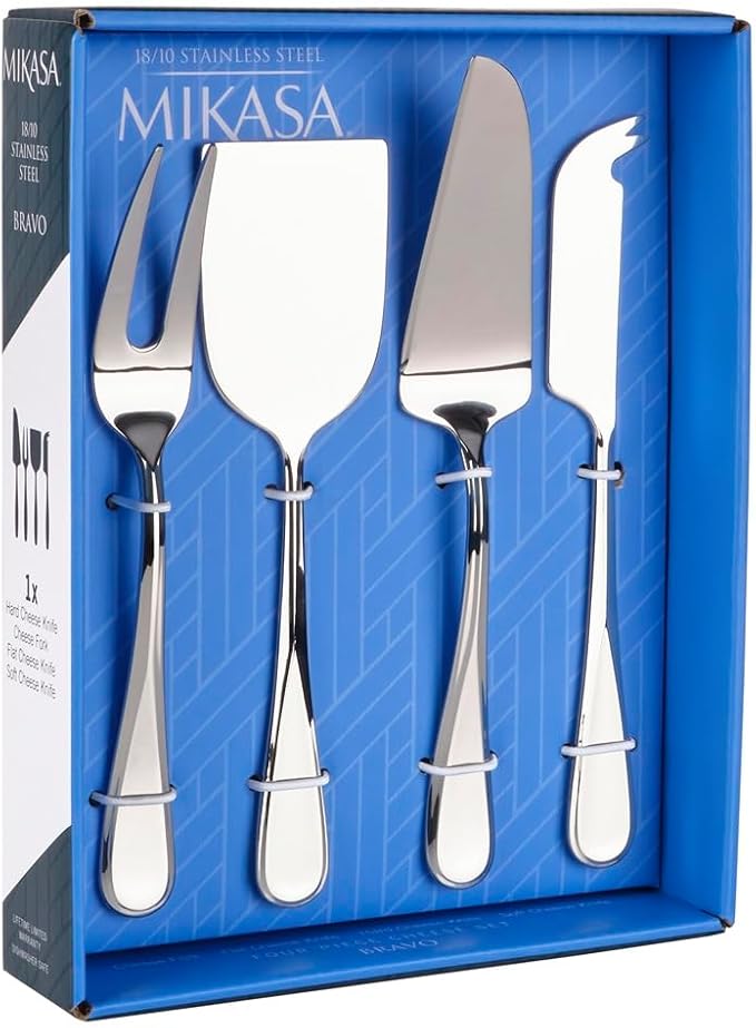Mikasa Bravo 18/10 Stainless Steel 4pc. Cheese Set