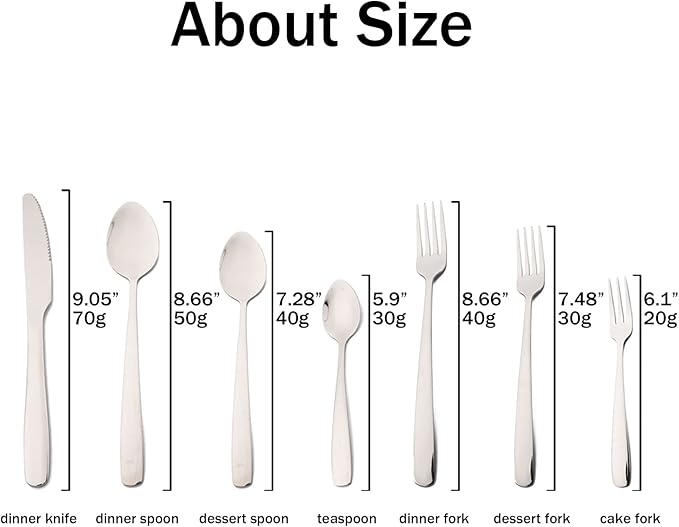 28pcs 304 Stainless Steel Silverware Set with Cake Forks Teaspoons, Elegant Utensils Cutlery Set, Mirror Serving Flatware Set, Service for 4, Dishwasher Safe