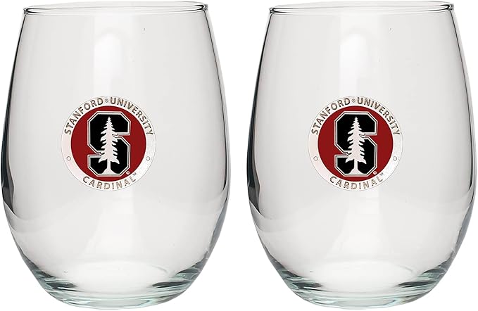 Heritage Pewter Stanford Stemless Glass Goblets β Set of 2 | 15 OZ Goblet Wine Glasses | Expertly Crafted Pewter Glass