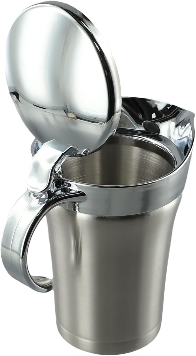 304 Stainless Steel Steak Sauce, Sauce Jug, Double Insulated Gravy Boat, Stainless Steel Sauce Jug With Hinged Lid, Multifunctional Sauce Pot For Gravy Or Cream(750ML)