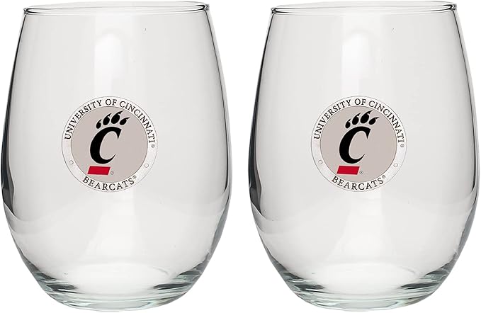Heritage Pewter Cincinnati Stemless Glass Goblets β Set of 2 | 15 OZ Goblet Wine Glasses | Expertly Crafted Pewter Glass