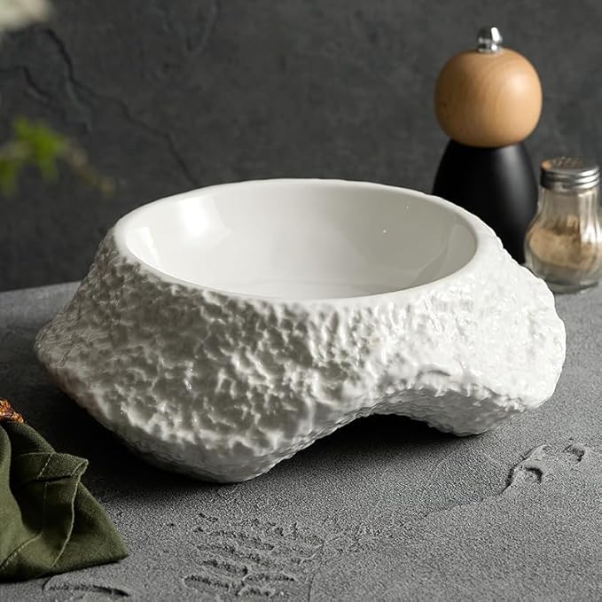 Appetizer Plates Ceramic Salad Plate Soup Plate Bowl Plate Hotel Restaurant Dish Tableware Cheap Plates (Large)