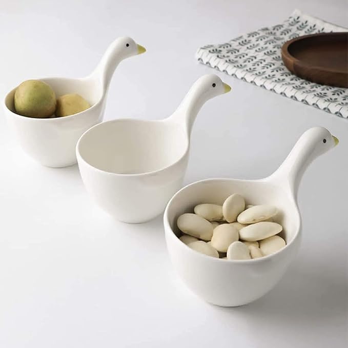 Beautiful Funny Duck Ssauce Dish- Kitchen Home Sushi Soy Dipping Bowl Appetizer Plates Ceramic Serving Dish Sauce Plates/4Pack