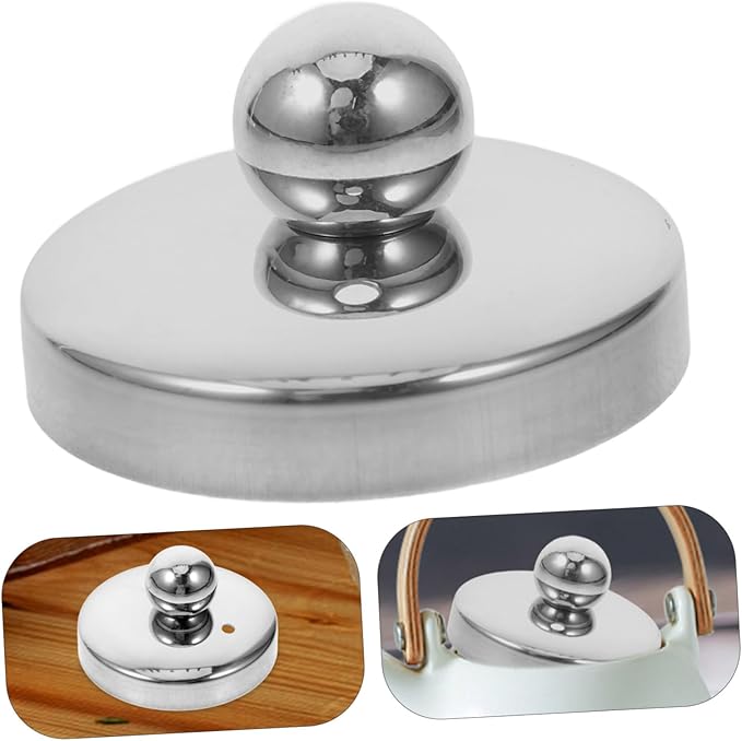 Stainless Steel Tea Mug Lid with Strainer Replacement Cover for Teapots and Tea Accessories Quick Installation for