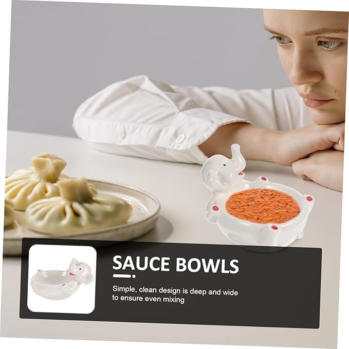 Ceramic Sauce Bowl Multi-function Seasoning Plate Condiment Tray for Pickle Serving and Decorative Tableware Appetizer Dish for Home and Restaurant Use