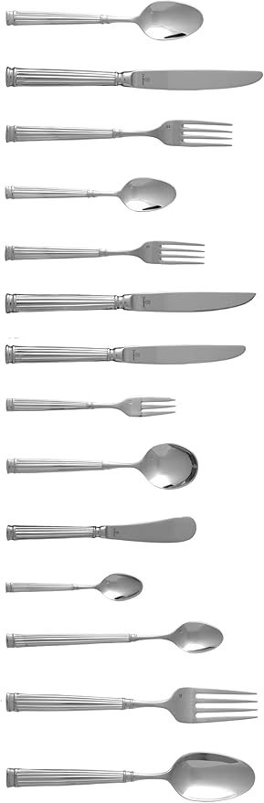 Fortessa Doria 18/10 Stainless Steel Flatware Appetizer/Cake Fork, Set of 12