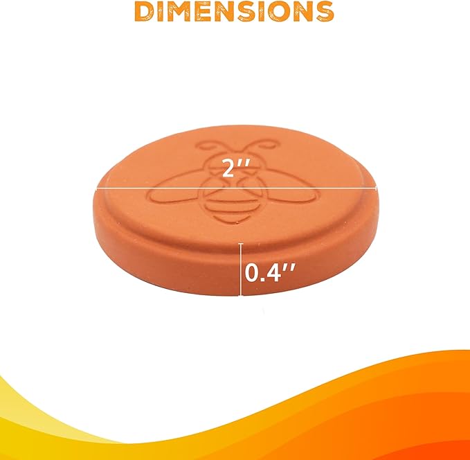 Terracotta Brown Sugar Saver- Brown Sugar Keeper Disc to Maintain Food Moisture in Storage Container - Terra Cotta Bear Softener Alternative - 1Pack