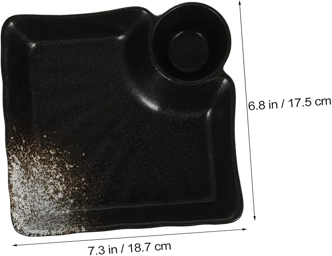 Japanese Dumpling Plate Sauce Dish Dipping Bowl Ceramics Sauce Dish Seasoning Saucer Appetizer Plates