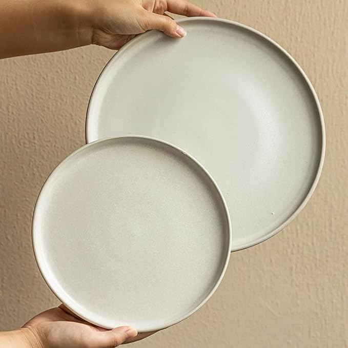 Dinner Plates Modern and Simple Ceramic Steak Plate Multifunctional 10.4-inch Pasta Western Kitchen Salad Bowl