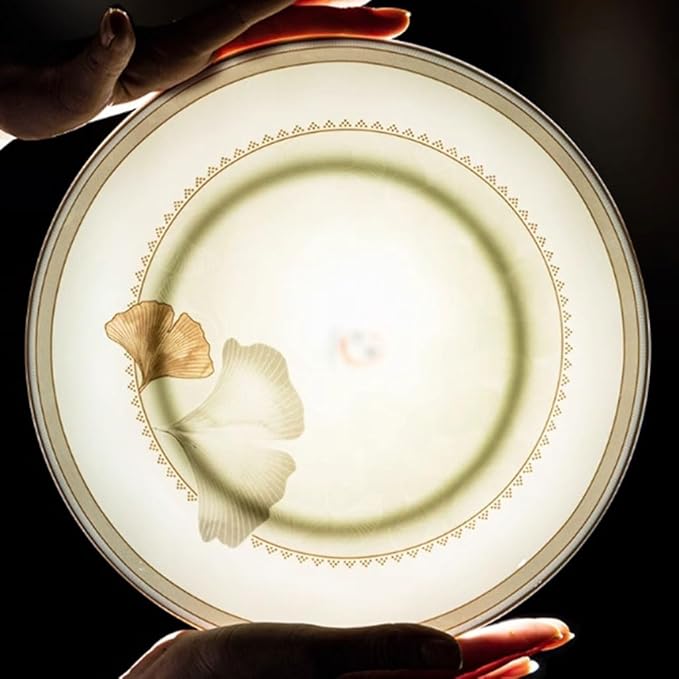 Dessert Plates Simple and Exquisite Ceramic Dinner Plate, Home High-end Tableware Dinner Tableware