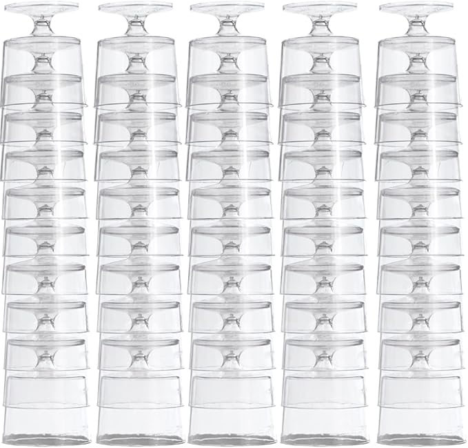 Exquisite Mini Dessert Cups With Spoons 200 Pcs - 2 Oz Round Clear Plastic Pudding Cups Disposable With Tasting Spoons 100 Sets | Mini Parfait Cup | Appetizer Cup For Party & Events