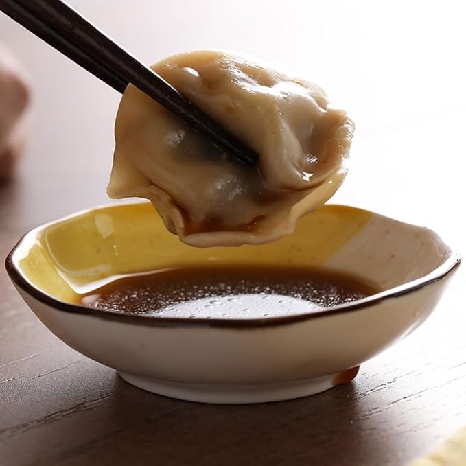 FAREWELL Dipping Bowls Dip Bowl Ceramic Soy Sauce Dishwashing Dish Condiment Soy Sauce Vinegar Sushi Appetizer Plate Or Condiment Appetizer Bowls (Color : B)
