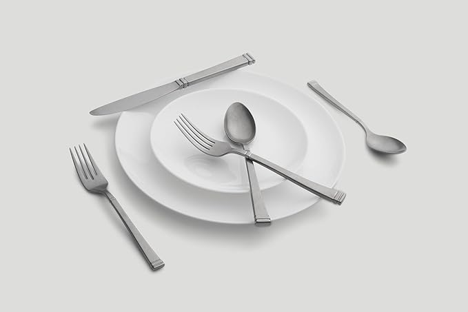 Cambridge Rumble Riley Piece Flatware Set, 20 Count (Pack of 2)
