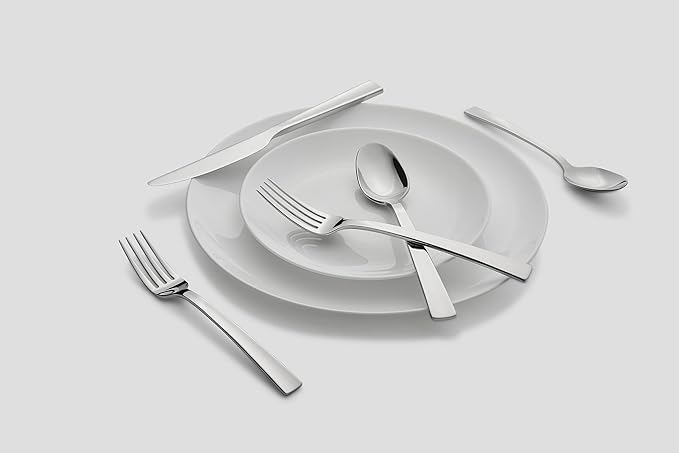 Cambridge Mirror Rhyme Satin Handles 20-Piece Flatware Set, Service for 4 (404220CNB12DS)