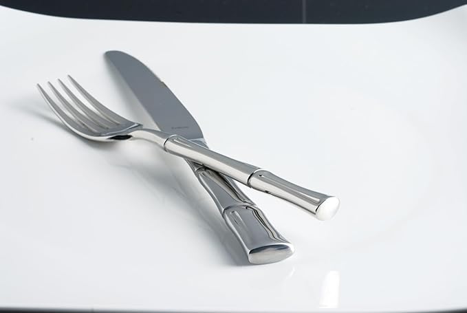 Fortessa Royal Pacific 18/10 Stainless Steel, 40 Piece Flatware Set (Service for 8), Silver