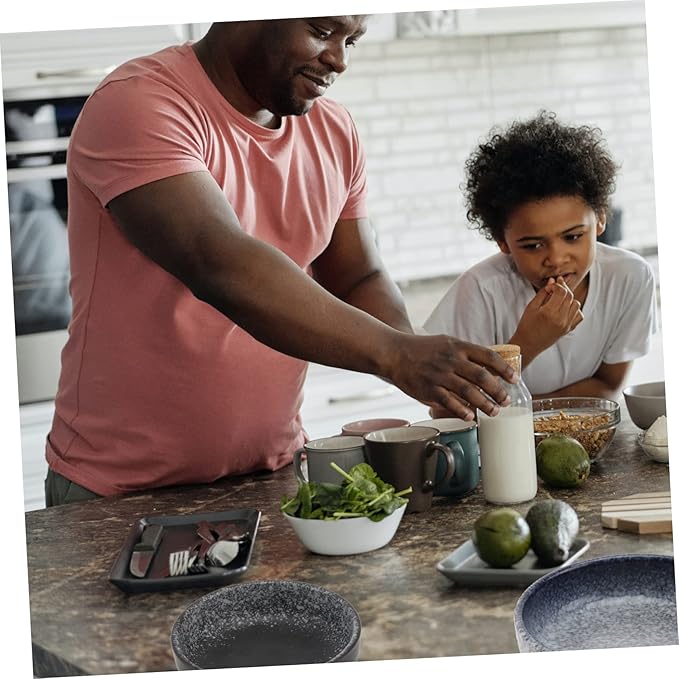 Cabilock 4pcs Multifunctional Ceramic Flavor Dishes Small Appetizer Plates for Sauces Condiments and Side Dishes Stain and Scratch Resistant with Stable Base Mixed Colors