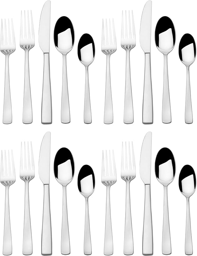 Mikasa Barrett 18.10 20 Piece Stainless Steel Cutlery Set, Service For 4