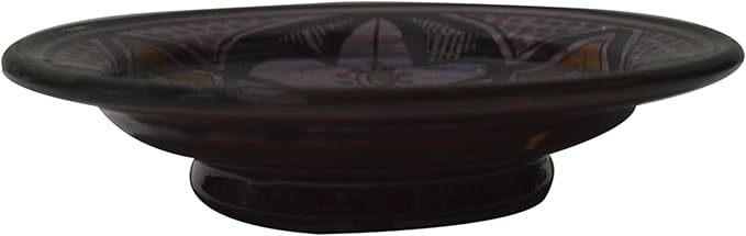 Moroccan Ceramic Plates Handmade Appetizer Tapas Serving Set Of Four Purple