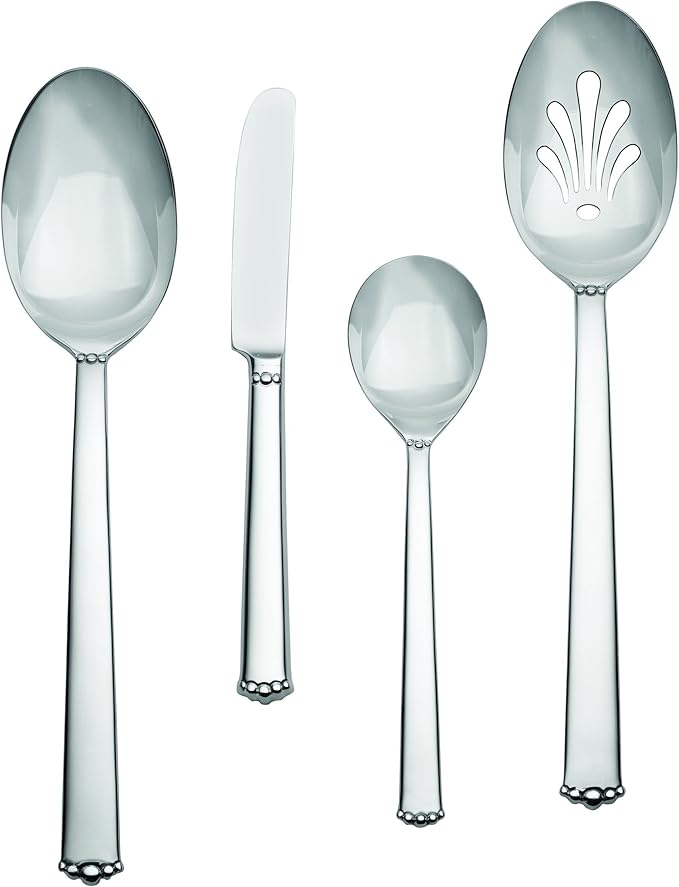Waterford Lismore Bead 18/10 Stainless Steel 4-Piece Hostess Set