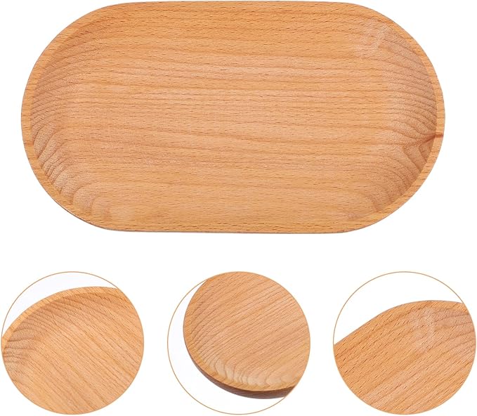 Beech Serving Tray Snacks Desserts Appetizers Multi Function Food Tray Home Decor Versatile Household Dessert Snack Platter