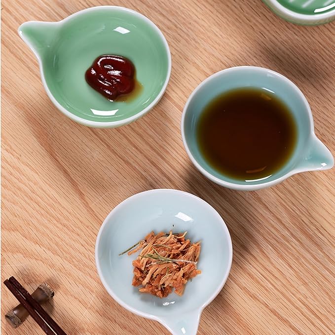 Kitchen Decor Appetizer Plates Ceramic Sauce Dishes Suitable for Condiments Snacks Etc Dessert Plates