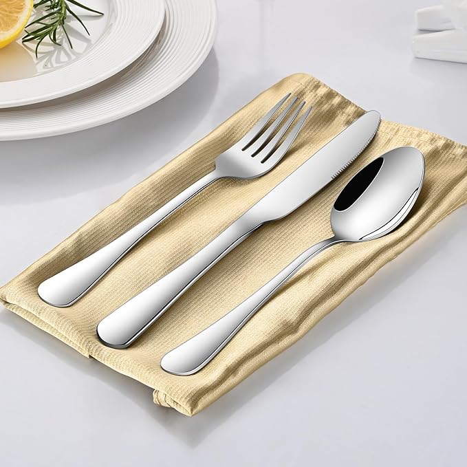 8-Piece 6.7 Inches Stainless Steel Tea Spoon,Durable Dishwasher Safe Teaspoons,Silverware Dessert Spoons For Kitchen,Small Spoons For Restaurant,Hotel