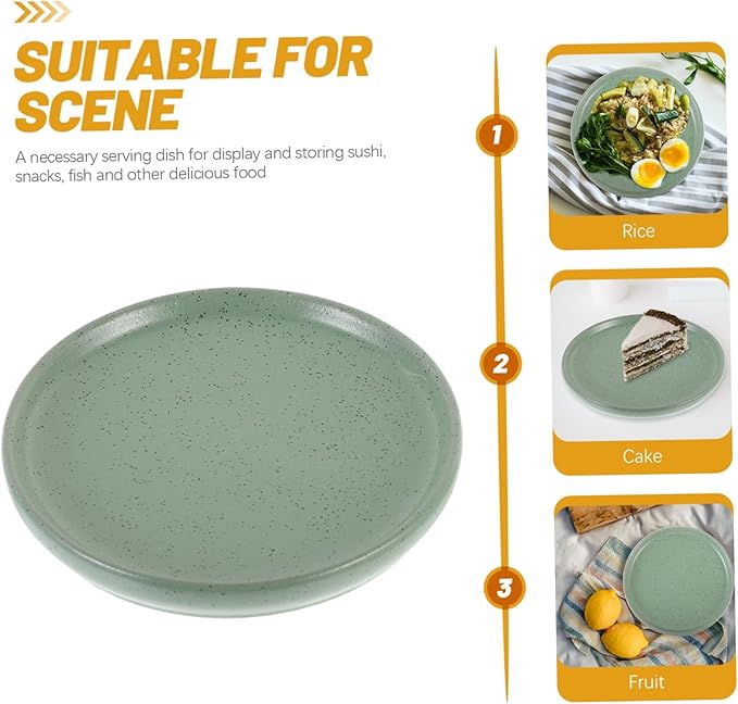 ABOOFAN Vintage Ceramic Appetizer Dish Sushi Display Plate Sashimi Storage Dishes Elegant Snack Serving Plate for Entertaining Home Use Design Lightweight