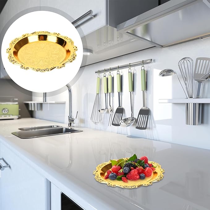 Vintage Appetizer Platter 6-inch Serving Tray Dividers for Snacks Fruit Desserts for Wedding Party Holiday