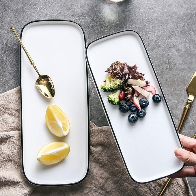 Ceramic Cutlery Salad Bowl Appetizer Plate Ceramic Snack Plate Accessory Snack Plate Fruit Plate Pastry Nut Plate Snack Flat Plate Tableware Small Bowl (Size : A)