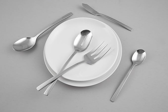 Cambridge Silversmiths Beacon Mirror 45 Piece Flatware Set, Service for Eight, silver