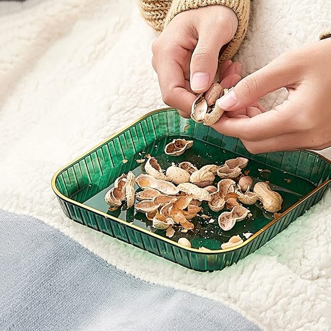 Dipping Sauce Bowls Appetizer Bowls Eight-piece Creative Modern Snack Plate Fruit Snack Plate Dining Table Spit Bone Plate Household Desktop Garbage Plate Ceramic Dip Bowls Dipping Sauce Bowls (Color