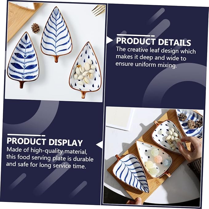 Creative Japanese Hand-Painted Ceramic Snack Dish Set 4-Inch Sauce and Seasoning Plates for Appetizers Desserts and Dipping for Home Dining and Parties