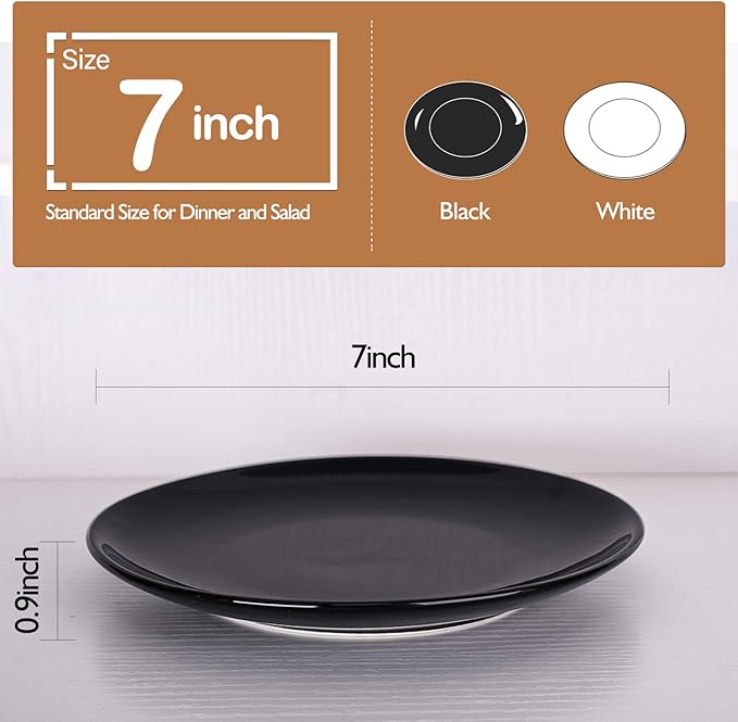 DELLING 3.5 oz Dipping Bowls Set of 8 7 inch Appetizer Plates Set of 6