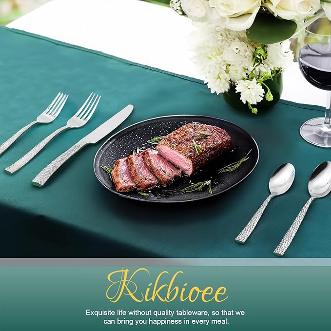 20-Piece Silverware Set, Heavy Duty Stainless Steel Flatware Set Service for 4, Cutlery Set, Mirror Finish, Dishwasher Safe