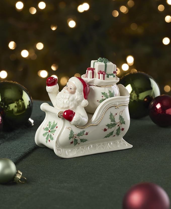 Lenox 897754 Holiday Figural Salt & Pepper Set, Christmas Dishes, Festive Serveware