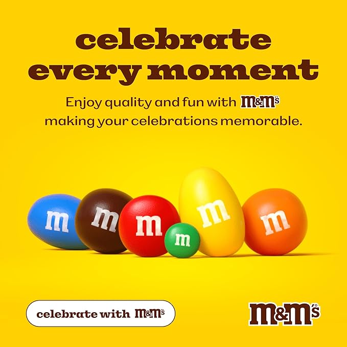 M&M’S WORLD Pink Milk Chocolate Candy 2lb Resealable Pack for Party Favors Decor Baby Shower Gender Reveal Valentines Day and Dessert Tables