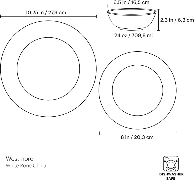 Lenox 844299 Westmore 3-Piece Place Setting