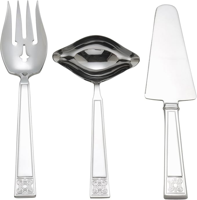 Thomas O'Brien Marielle Stainless Steel 3 Piece Flatware Serving Set