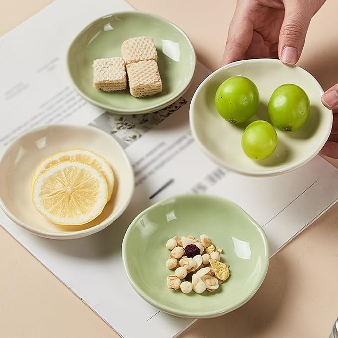 Kitchen Decor Ceramic Plates are Suitable for Serving Sauces Creams Snacks Candies Etc Dessert Plates